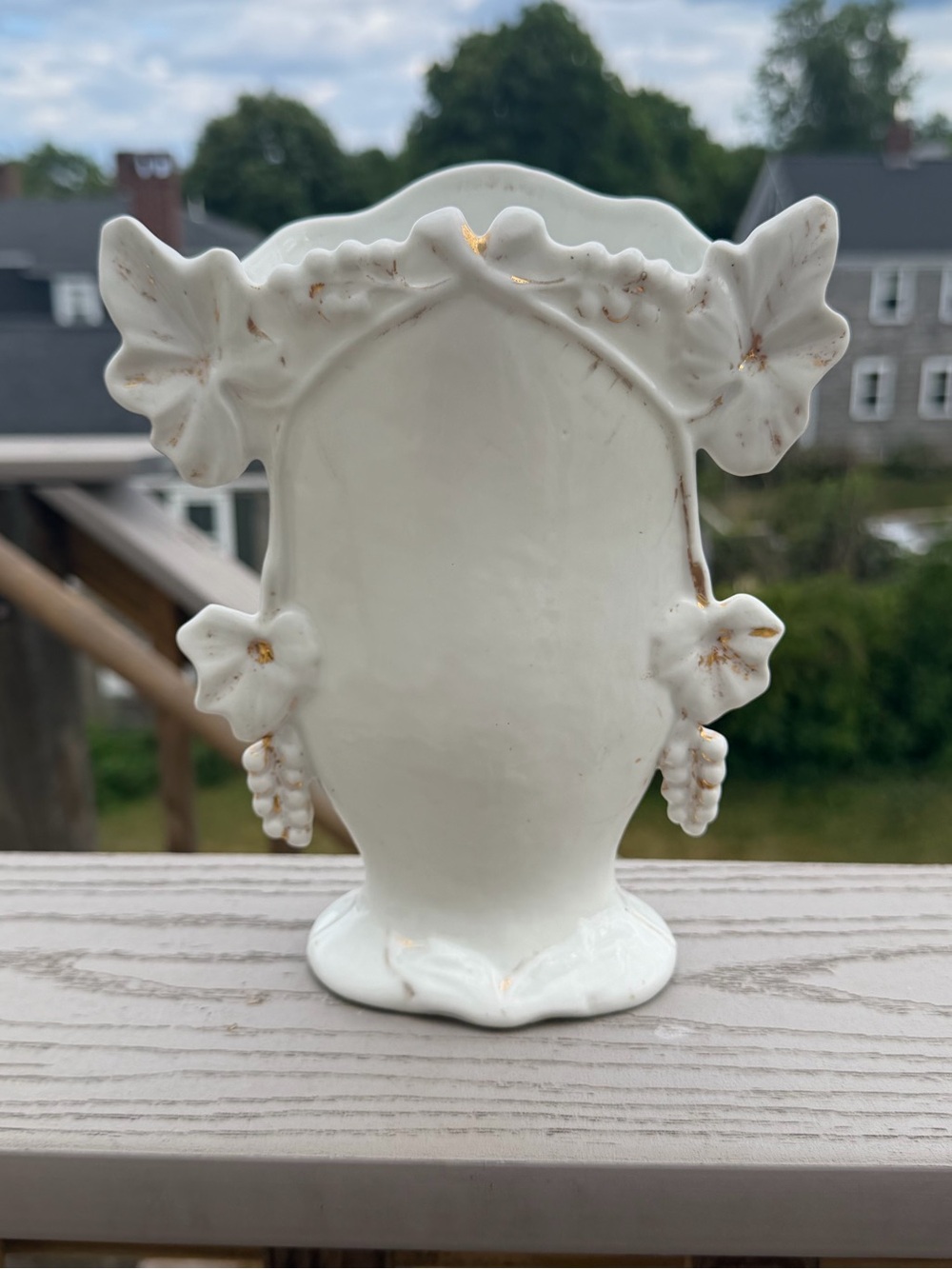 Antique Vieux Paris Spill Vase, 19c.